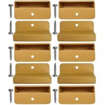 10 embouts Latte 53mm avec vis, agrafer / visser capuchon plastique Renforcé Sommier lit canapé clic clac bz Fixation support Scm Créations