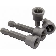 Ersandy - Lot de 10 embouts de vissage - Avec butée de profondeur 25 mm - Pour cloison sèche