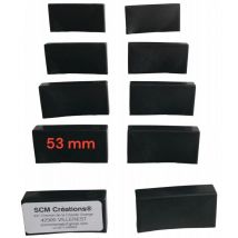 Lot de 10 embouts noirs a tétons pour lattes de 53mm Scm Créations