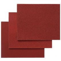 Lot de 10 feuilles abrasives pour ponceuse manuelle, grains assortiment - Centrale Brico