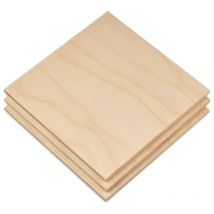 Lot de 10 feuilles de contreplaqué 6 mm. Plusieurs tailles disponibles.