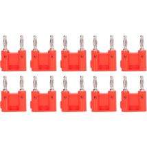 Lot de 10 fiches bananes à 2 voies en laiton PE double prise banane pour instruments électroniques automobiles