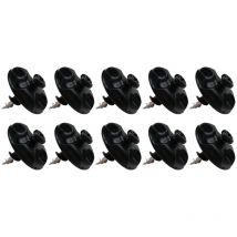 L'attachante - Lot de 10 Fixations déco vis Placo Noir