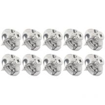 L'attachante - Lot de 10 Fixations tableau vis Placo Alu