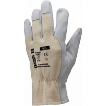 Lot de 10 - Gants de travail dos en jersey écru eurostrong 850 Taille 9