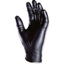 10er-Pack - Nitril-Einmalhandschuhe schwarz 5900 puderfrei aql 15 - 100er-Pack Größe 10