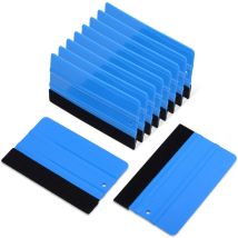 Lot de 10 grattoirs pour film de fenêtre avec bord en fibre - Outils de tournage de fenêtre pour films de fenêtre et films de voiture