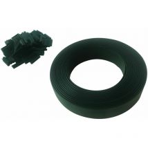 Lot de 10 Kits lamelles occultantes PVC avec clip de fixation pour grillage rigides