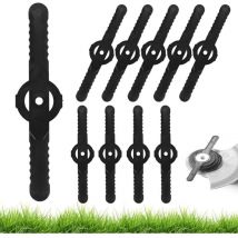 Lot de 10 Lames de Rechange en Plastique de 14 cm pour Coupe-Bordure, Lames en Plastique pour Coupe-Bordure, Accessoires de Coupe-Bordure, Lames en