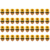 Eglo - Lot de 10 lampes solaires led soleil fleur jardin fleur plante en pot à l'extérieur lampes décorations IP44