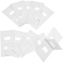Lot de 10 languettes de réparation pour stores verticaux, pièces de fixation pour lamelles de remplacement pour stores, économiseurs de lamelles de