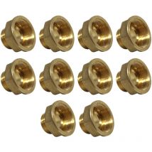 Arcanaute - Lot de 10 Mamelons Laiton Femelle/Mâle Réduit 1'1/4-1' (33/42-26/34)