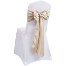 Lot de 10 nœuds décoratifs en satin pour chaise conçus pour les événements de mariage Banquet Décoration de cuisine à domicile