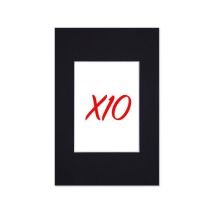 10 passe-partouts standard noirs pour cadre 18 x 24 cm - Photo 10 x 15 cm
