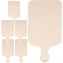 Lot de 10 planches à découper artisanales en bois pour l'artisanat, petites planches à découper