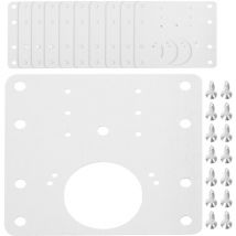Lot de 10 plaques de réparation pour charnières d'armoire, plaques de réparation pour charnières d'armoire