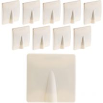 Lot de 10 plaques sortie de câble 16A vis + griffes Blanc Diwone