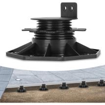 Lot de 10 plots de terrasse réglables en hauteur 30 à 60 mm - Pour dalles de terrasse et sous-construction en bois wpc