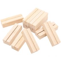 Lot de 10 porte-numéros de table de mariage en bois m pour décoration de maison, dossier photo, mémo, bureau