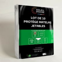 Lot de 10 protèges matelas jetables 80x200 cm, par Soleil d'Ocre