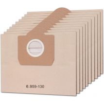 Aafgvc - Lot de 10 sacs d'aspirateur compatibles avec Kärcher A2604, A2204, A2254 - Rechange pour 6.959-130.0 - Sacs à poussière pour aspirateurs