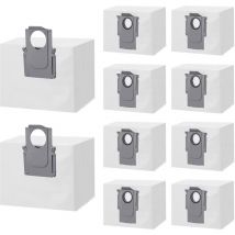 Lot de 10 Sacs à Poussière Accessoires pour Xiaomi Roborock S8+/S8 Pro Ultra S7 MaxV Ultra/S7 Pro Ultra/Q7+/ Q7 Max+/Q5+/T8, Sacs d'aspirateur de