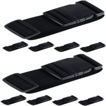 Lifcausal - Lot de 10 sangles de bagages de voyage, sangles de couverture de bateau, sangles de sangle, boucle de ceinture de bagages, sangles de