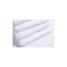 Lot de 10 serviettes de bain 70 x 140 cm blanches 100% coton 500 g/m2