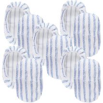 Dolaso - Lot de 10 tampons de rechange universels en microfibre pour balai à franges O-Cedar, recharges en tissu éponge de 38 x 20 cm pour nettoyage