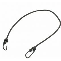Lot de 10 tendeurs sandows élastiques avec 2 crochets - 150 cm - Noir Linxor