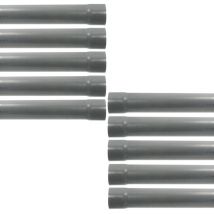 Arcanaute - 10 Tubes pvc évacuation NF-Me prémanchonné - diamètre 100 mm - 4 mètres - ép. 3,0 mm