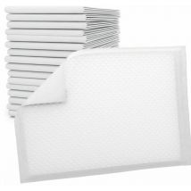 Vivezen - Lot de 100 alèses jetables, imperméables - 60 x 90 cm - Blanc