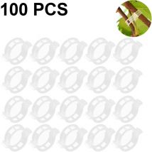 Lot de 100 clips de support pour plantes, clips de support de jardin, clips de jardin, vigne, vigne de tomate, légumes, plantes, treillis pour