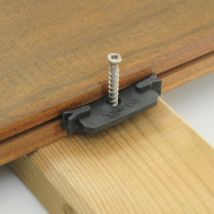 So Garden - Lot de 100 clips et vis pour planches composite et résineux