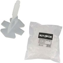 Rotofor - Lot de 100 croisillons hi-fix auto-nivelant pour carreaux de 2 à 20 mm - pro carrelage - 3