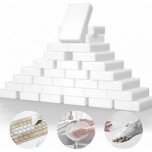 Lot de 100 éponges magiques en mélamine extra larges pour nettoyer la vaisselle, les meubles, le sol, le bateau, la baignoire et les murs Trimec