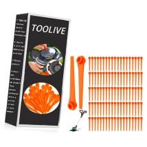 Lot de 100 Lames de Rechange en Plastique pour Coupe-Bordures Gardena 9823 9825 9820 9821 Lames débroussailleuse 70mm