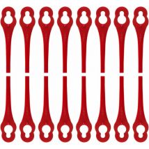Lot de 100 lames de rechange en plastique pour LIDL Florabest Edger - Longueur 8,3 cm