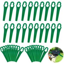 Dontodent - 100pcs Lames en Plastique de Rechange pour Coupe Bordure Lame de Tondeuse à Gazon Lames pour Débroussailleuse sans Fil Lames de Coupe de