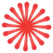 Kmond - Lot de 100 lames en plastique pour coupe-bordures Gardena : pièces détachées compatibles avec les coupe-bordures et coupe-bordures sans fil
