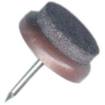 Lot de 100 patins feutre 1 pointe marron diamètre 20mm Civic industrie - 19 614 620