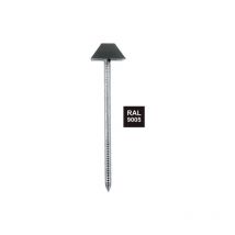 Lot De 100 Pointes Annelées, Bol-Fixations Tête Diamant Noire, 3.1 x 70 Mm