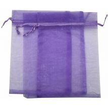 Lot de 100 sachets en organza blanc pochette cadeau en organza, pochette à bijoux, sachets de mariage, sachets de lavande, faveur de mariage, 7 x 9