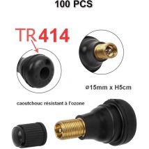Equipement Express Sicoba - Lot de 100 Valves TR414 pour Pneumatiques Tubeless Voiture