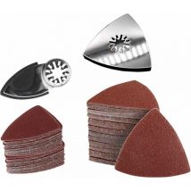Naxunnn - Lot de 102 outils oscillants en papier de verre, lames de scie oscillante, kit de ponage pratique, outil multifonction multifonction (types