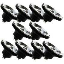Spectrum - Lot de 10 Spot led AR111 GU10 12 watts, blanc neutre 4000K 45° 1050lm