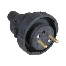 Eur Ohm - Fiche à bague de verrouillage pour câble H07RNF-3G2,5 - IP67