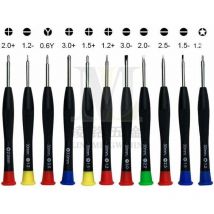 Lot de 11 mini tournevis cruciformes à fente magnétique pour montres, lunettes, bijoux, ordinateurs, ordinateurs portables, appareils électroniques