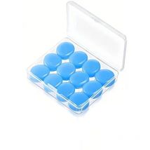 Lot de 12 bouchons d'oreille en silicone anti-bruit pour dormir