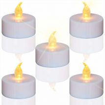 Beijiyi - Lot de 12 bougies led Bougies, Bougies Unscented Bougie chauffe-plat sans flamme claire vacillante,lumière électrique